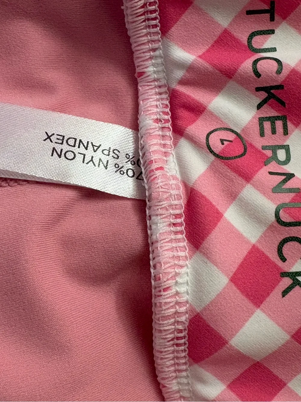 Tuckernuck Karrie Golf Skirt Pink Gingham 16” Preppy Stretch Skort Large